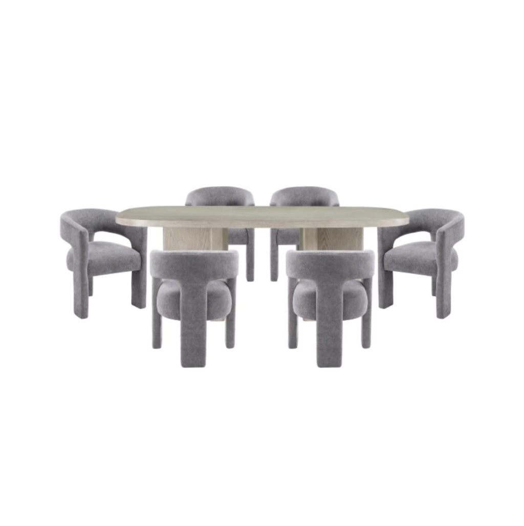 NKS6048NG/6054DGMZ Large Contemporary Wooden Dining set