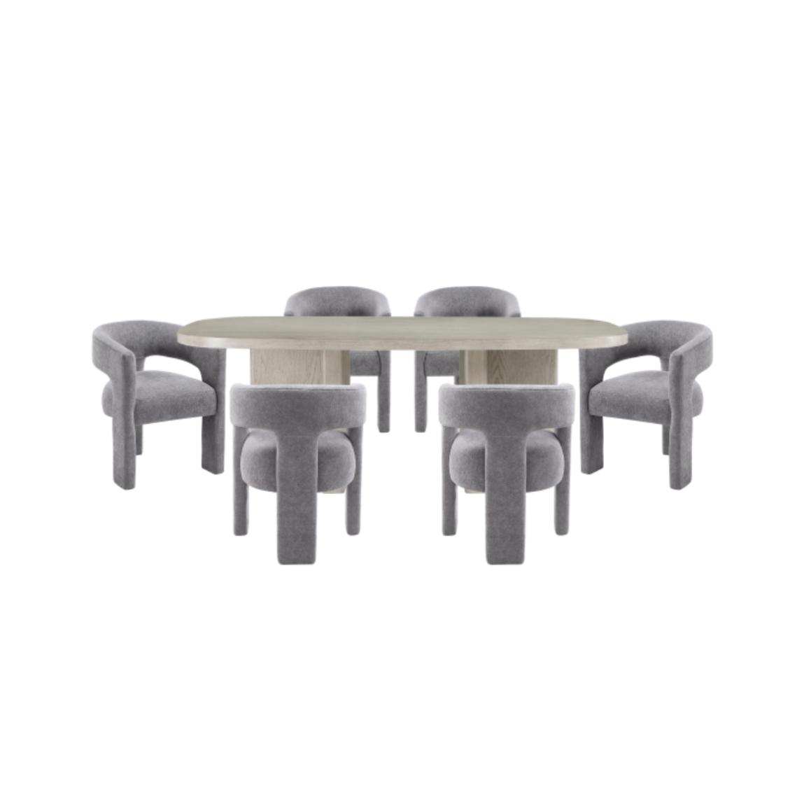 NKS6048NG/6054DGMZ Large Contemporary Wooden Dining set
