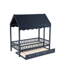 NKSB2024BUCPMZ Twin Canopy Platform Bed with Trundle or Drawers Option