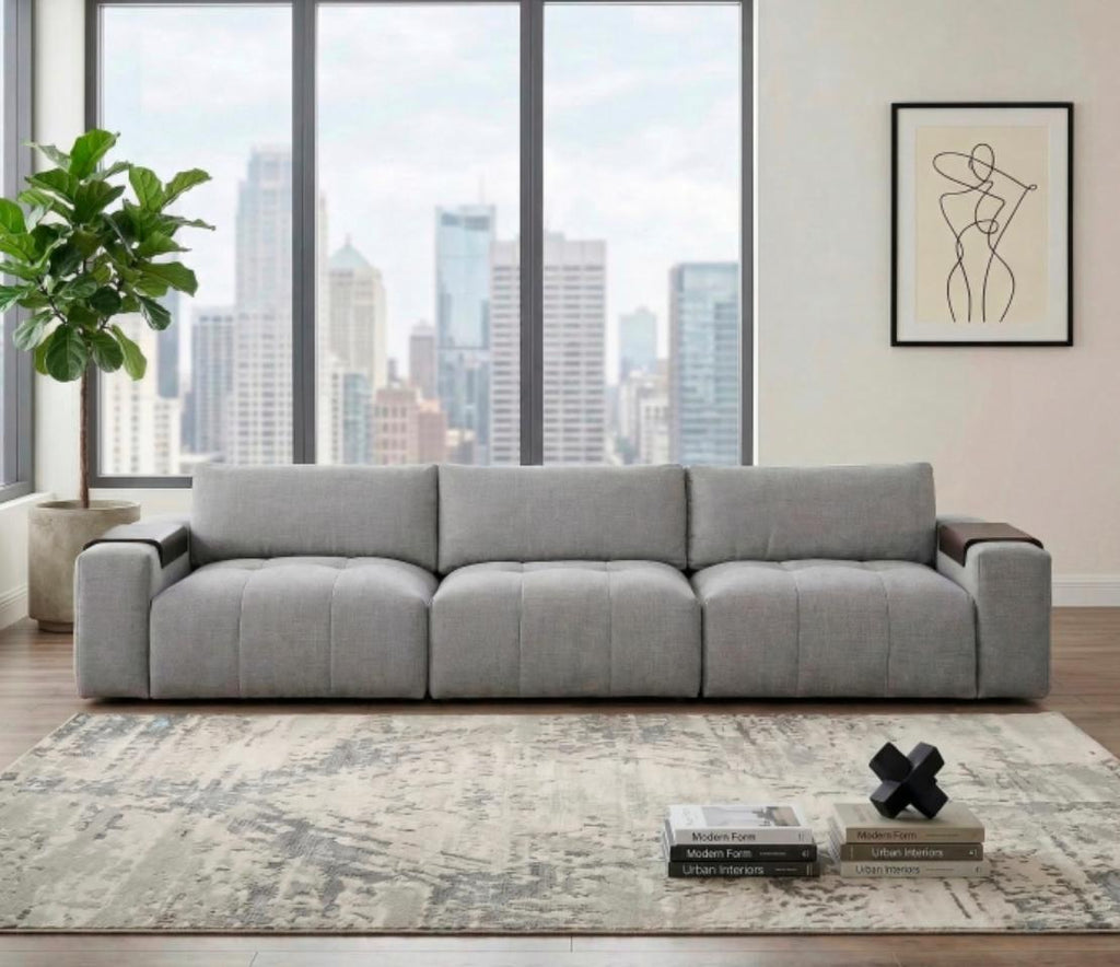 NKS9155GYMZ Fabric Modular Sofa, Love Seat