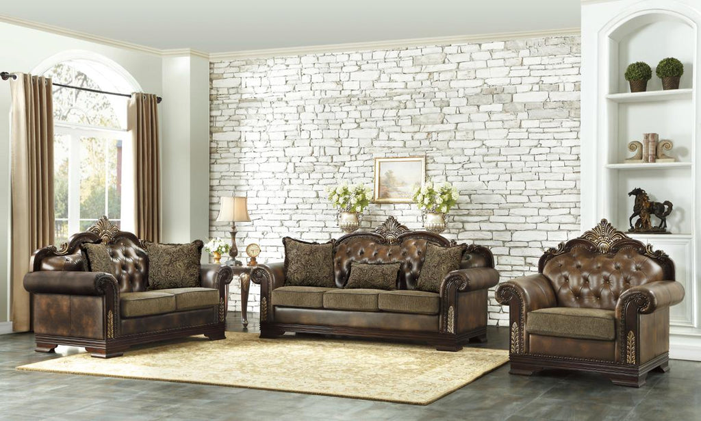 NKS9815MZ Classic Tradition Sofa,Love Seat and Chair