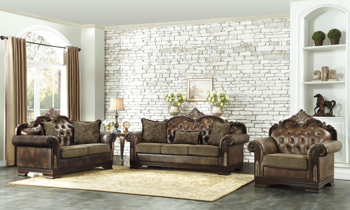 NKS9815MZ Classic Tradition Sofa,Love Seat and Chair