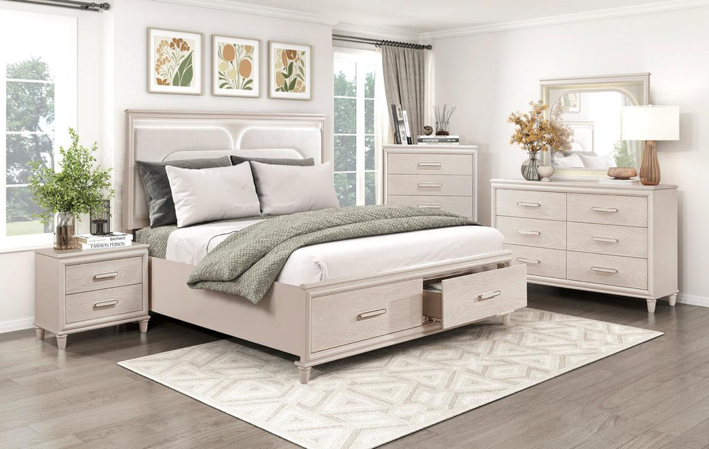 NKS2451MZ Contemporary Luxury Bedroom set with LED lights