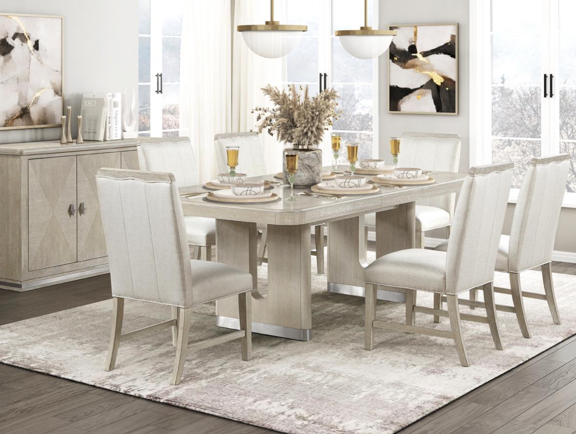 NKS6066NN-84MZ Large Wooden Dining set
