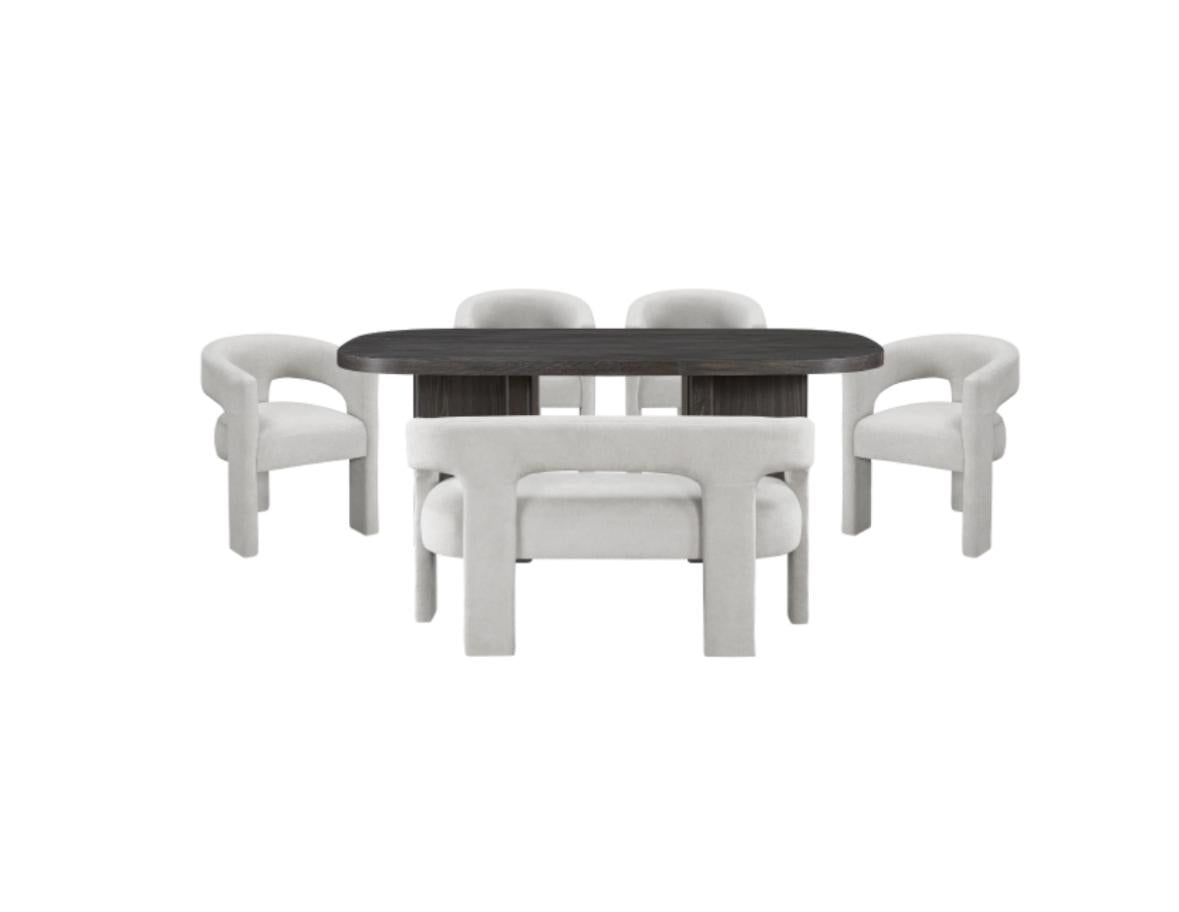 NKS6048-82/6054LGMZ Modern Dining Set
