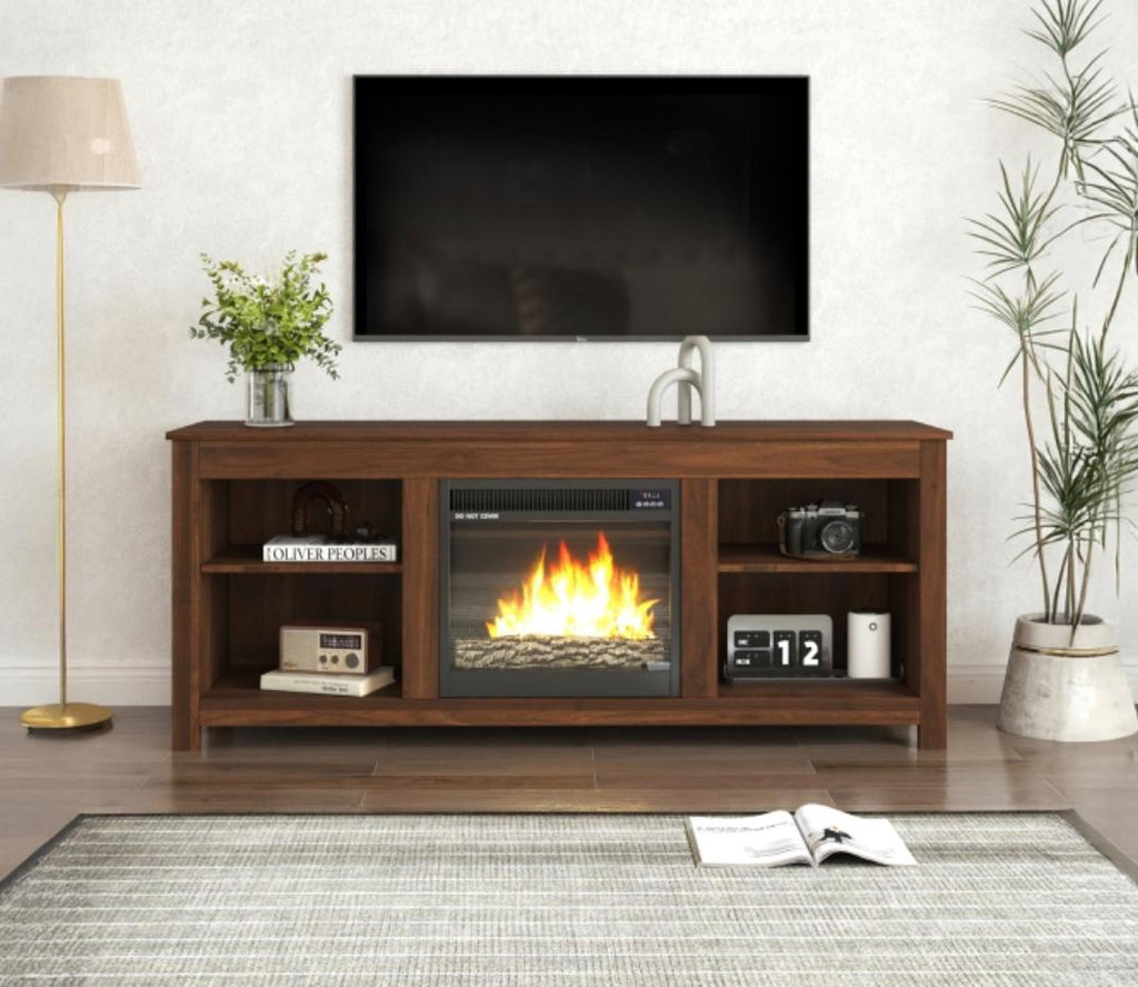 NKS45601BRMZ 58-inch TV Stand with Fireplace