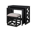 NKS4998BLKMZ 3-Piece Pack Desks with Stool Set