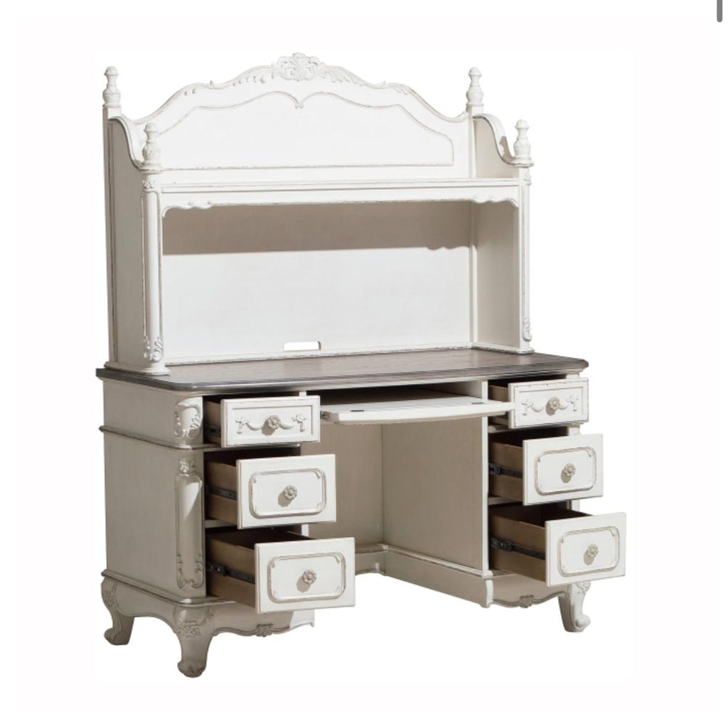 NKS1386NW-10/11MZ Writing/Study Desk with Hutch