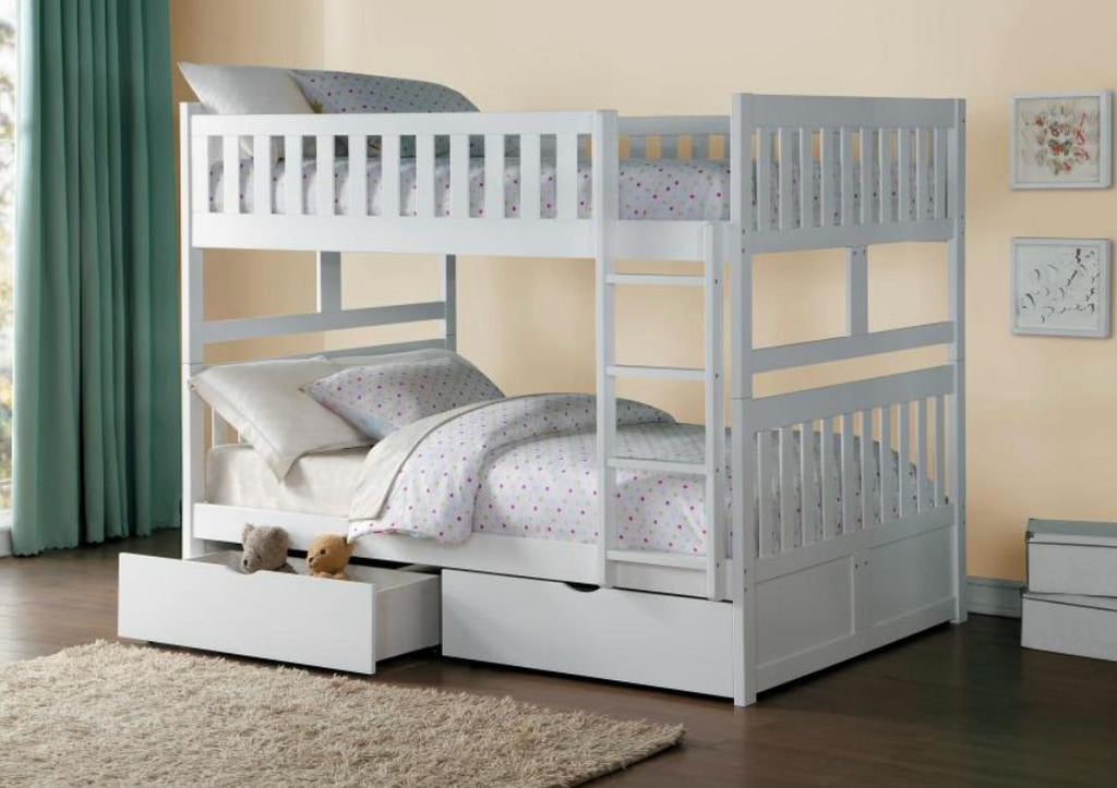 NKSB2053FFWMZ Full/Full Bunk Bed with Drawers or Trundle