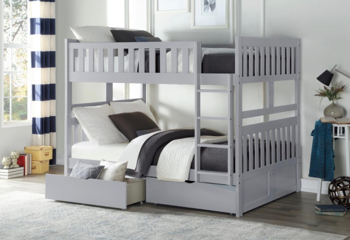 NKSB2063FFMZ Full/Full Bunk Bed with Drawers or Trundle