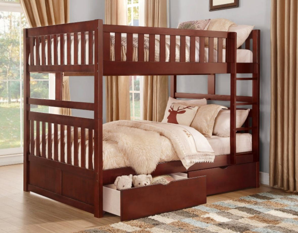 NKSB2013FFMZ Full/Full Bunk Bed with Drawers or Trundle