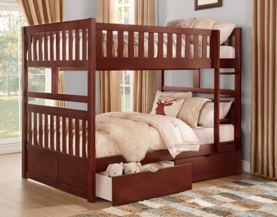 NKSB2013FFMZ Full/Full Bunk Bed with Drawers or Trundle