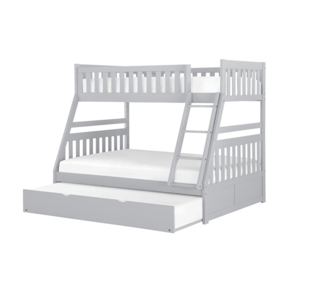NKSB2063TFMZ Twin/Full Bunk Bed with Drawers or Trundle