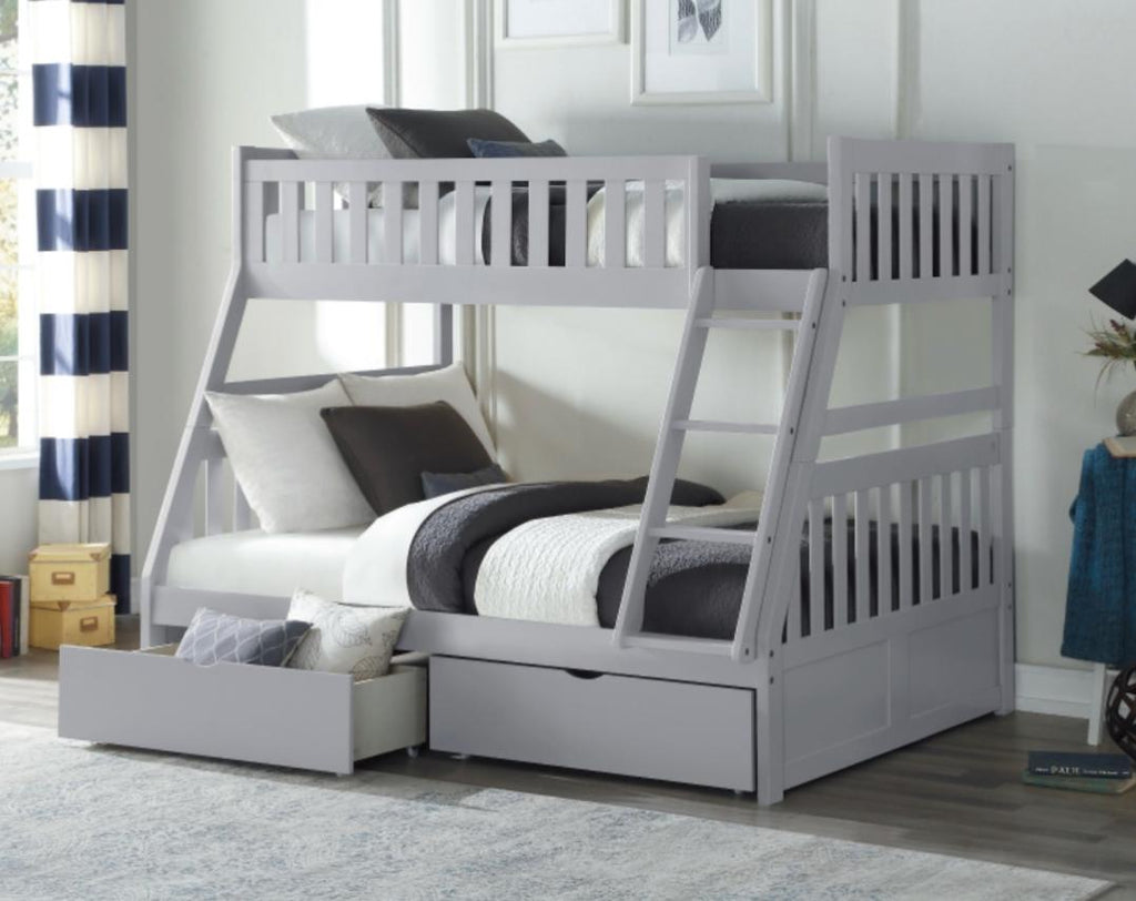 NKSB2063TFMZ Twin/Full Bunk Bed with Drawers or Trundle