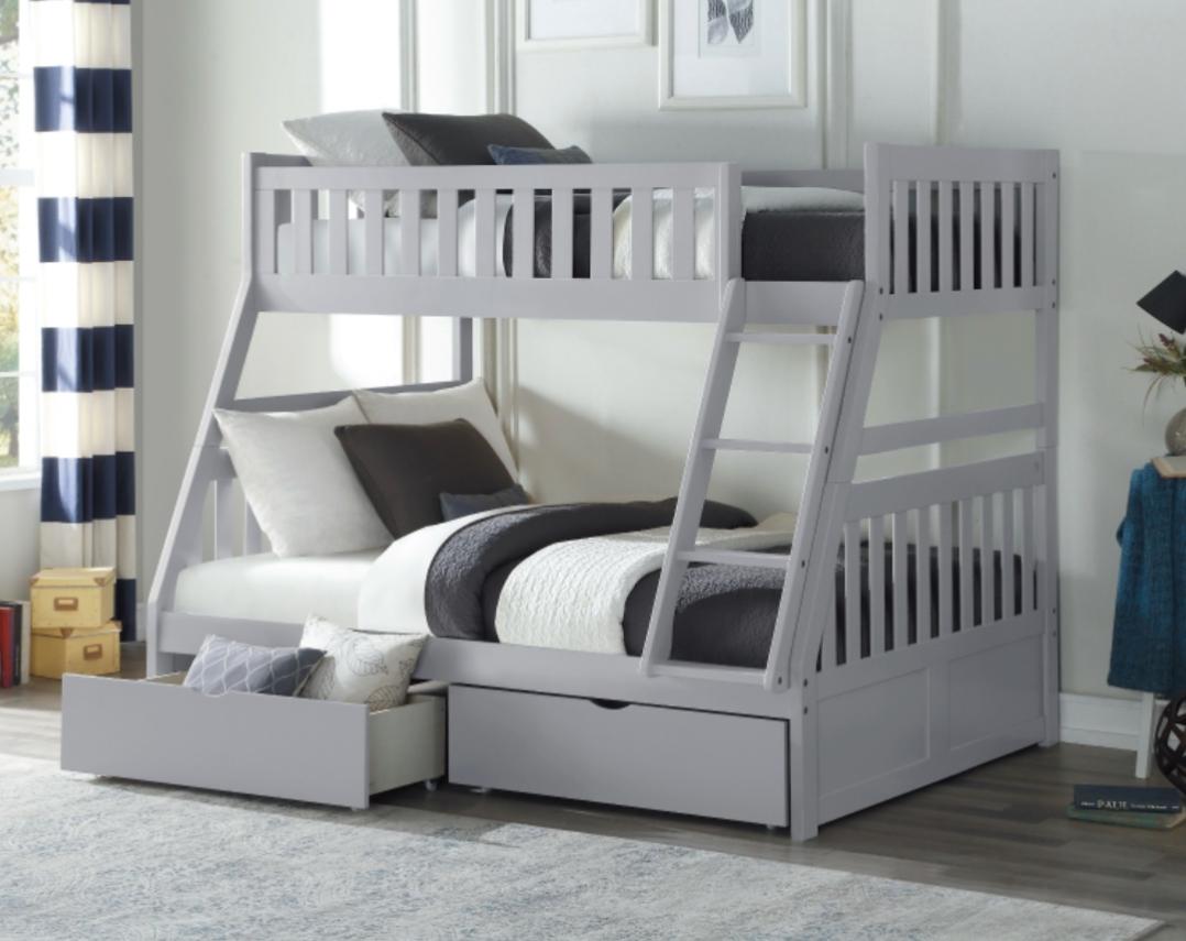 NKSB2063TFMZ Twin/Full Bunk Bed with Drawers or Trundle