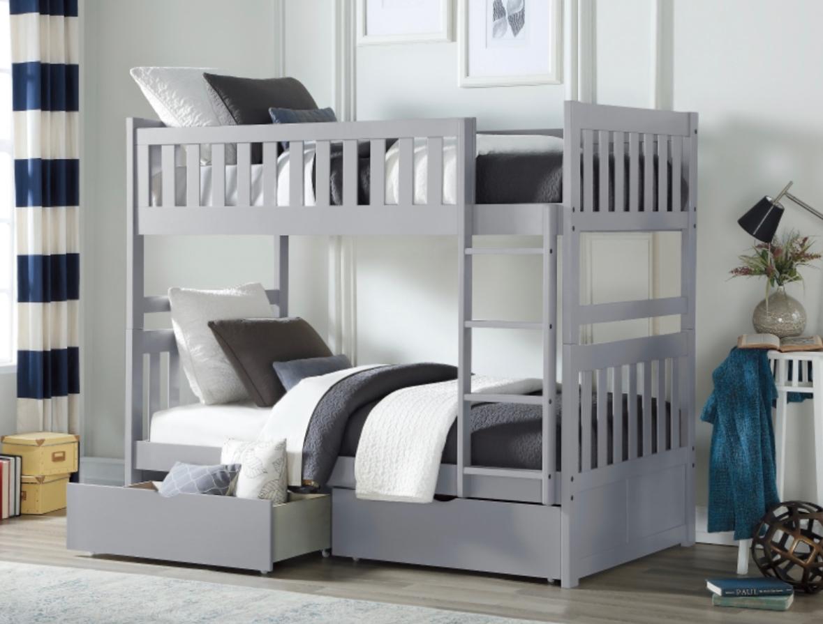 NKSB2063TMZ Twin/Twin Bunk Bed with Drawers or Trundle