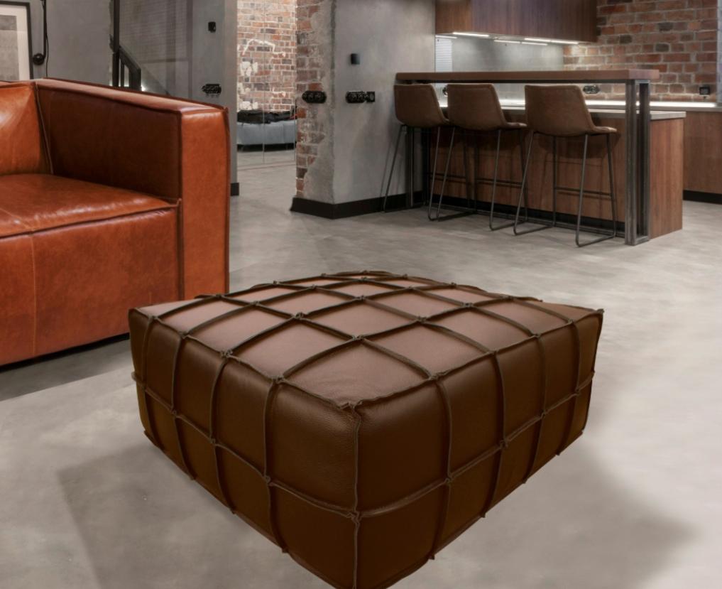 NKS99963CHCMZ Full Cowhide Leather  Ottoman