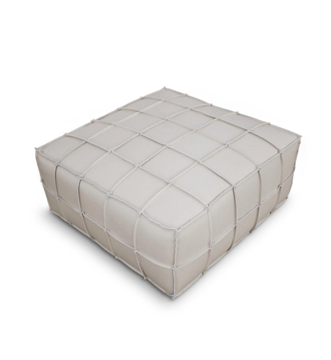 NKS99963LGYMZ Full Cowhide Leather  Ottoman