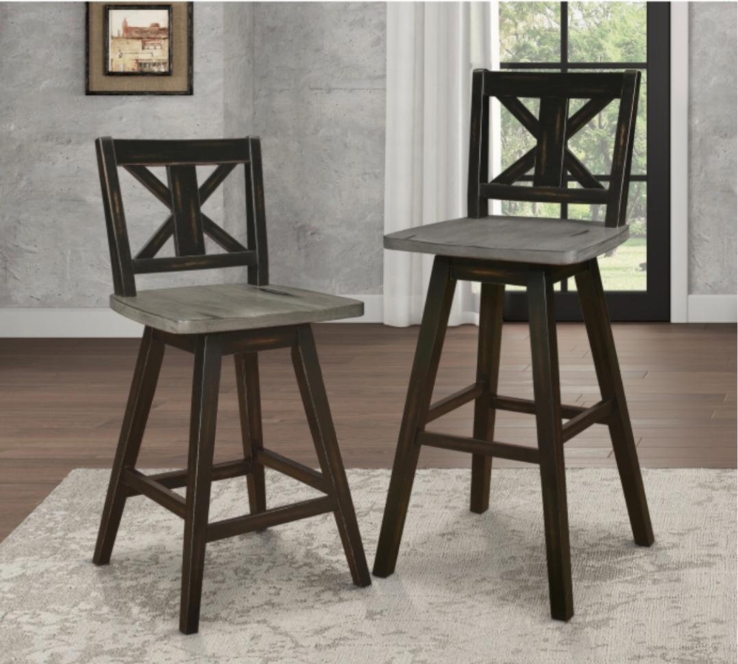 NKS5602-24BKMZ Swivel Counter/Pub Height Chair