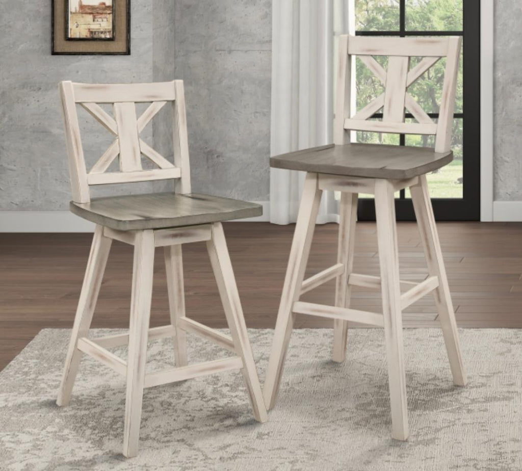 NKS5602-24WTMZ Swivel Counter/Pub Height Chair