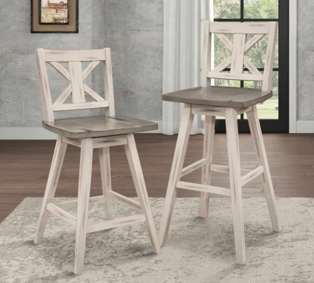 NKS5602-24WTMZ Swivel Counter/Pub Height Chair