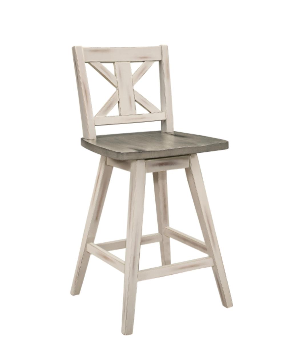NKS5602-24WTMZ Swivel Counter/Pub Height Chair