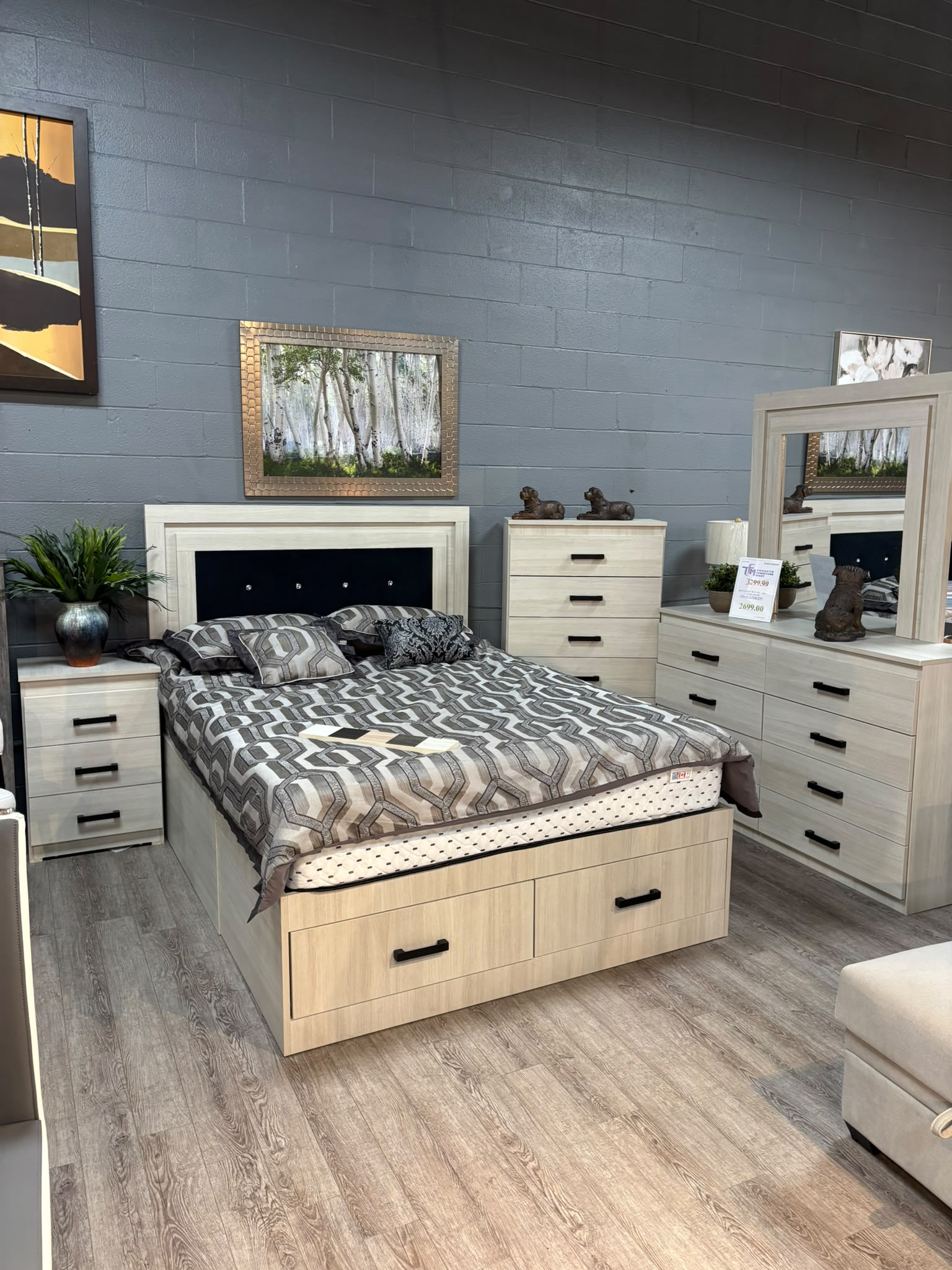 NKSTMART5 Canadian made Storage Bedroom Set ( Color options )