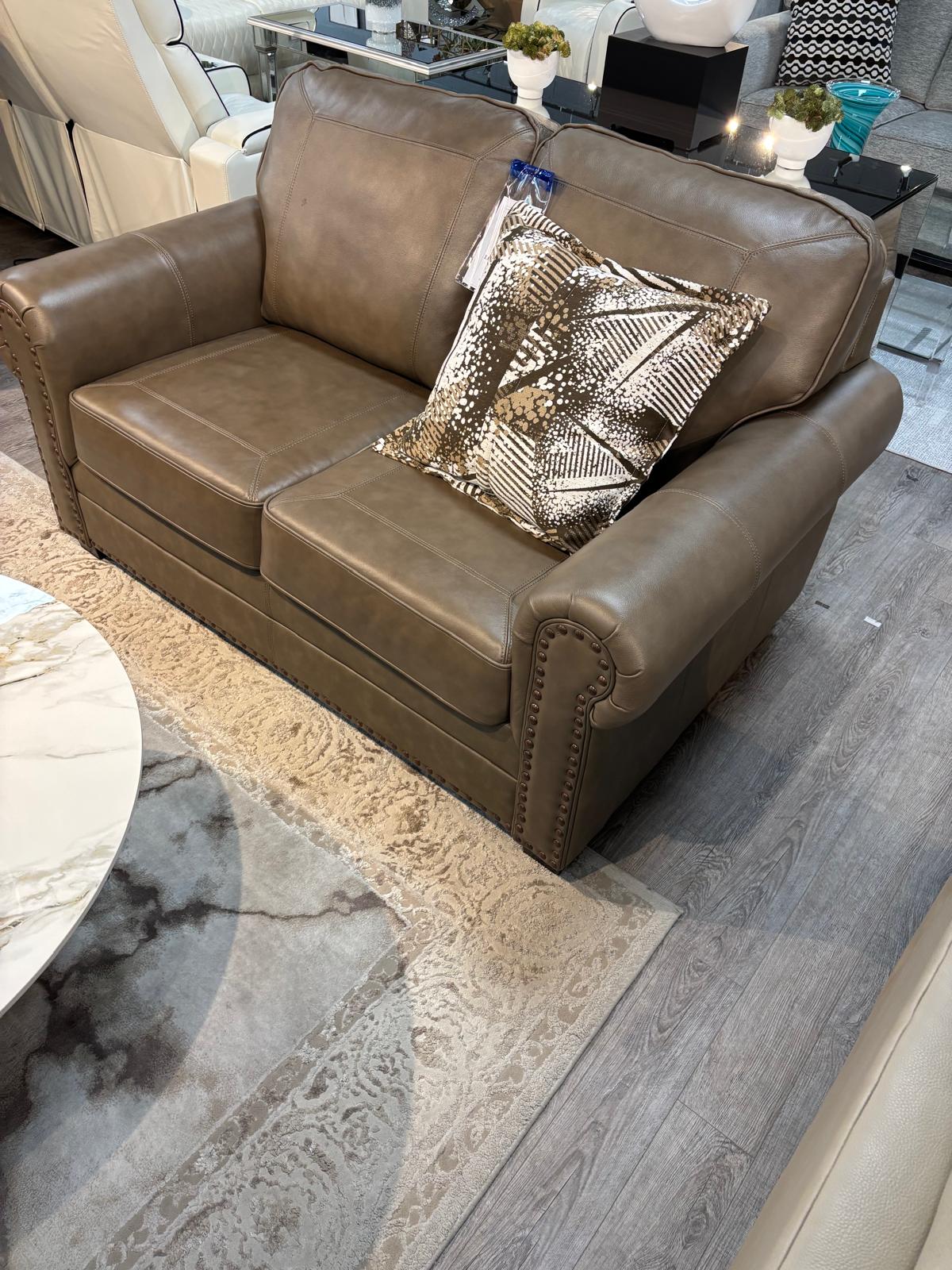 NKSTMART7 Canadian made Real Leather Sofa And love sets ( Color options )