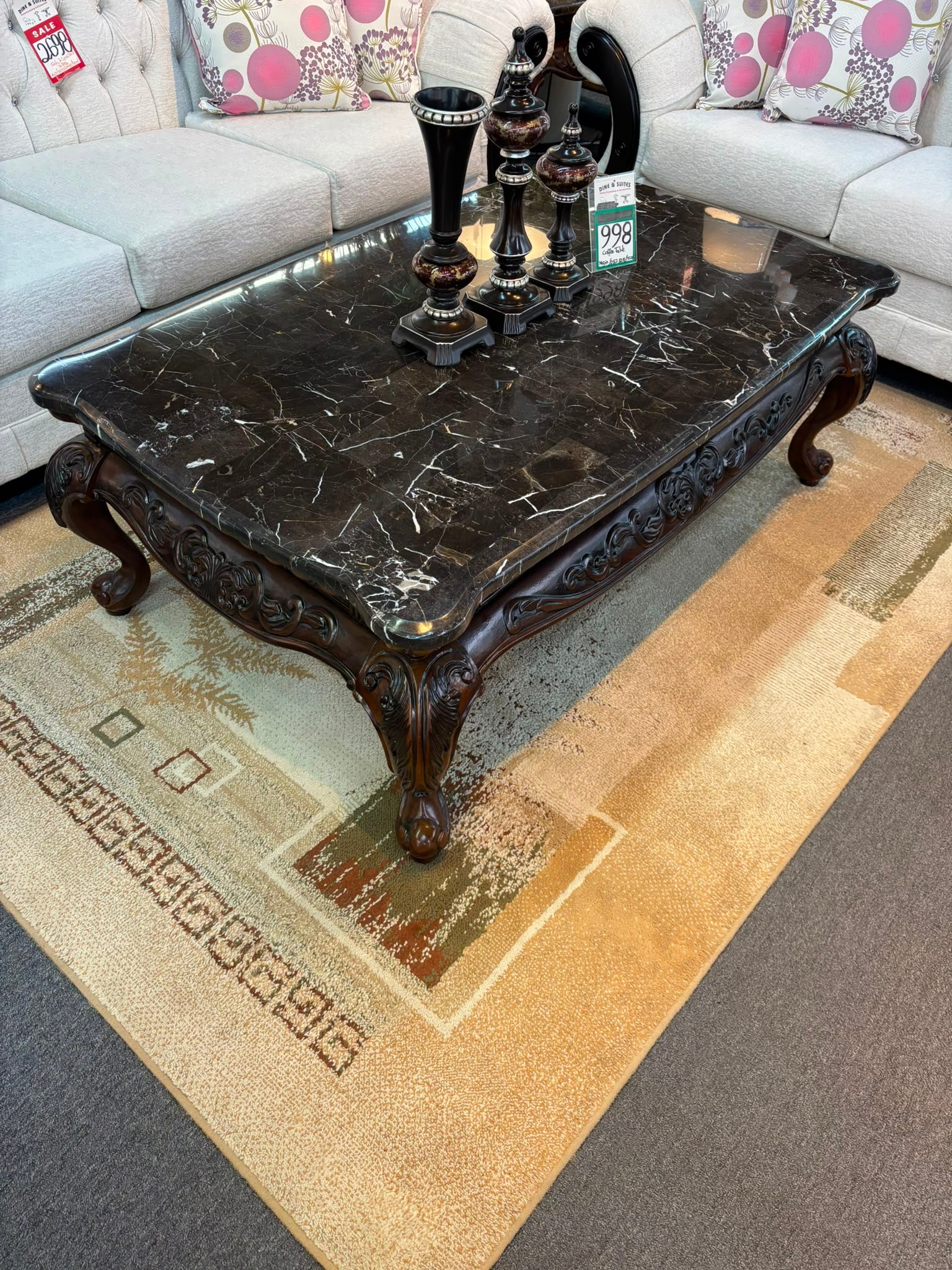 NKSDNS4 Marble top coffee table