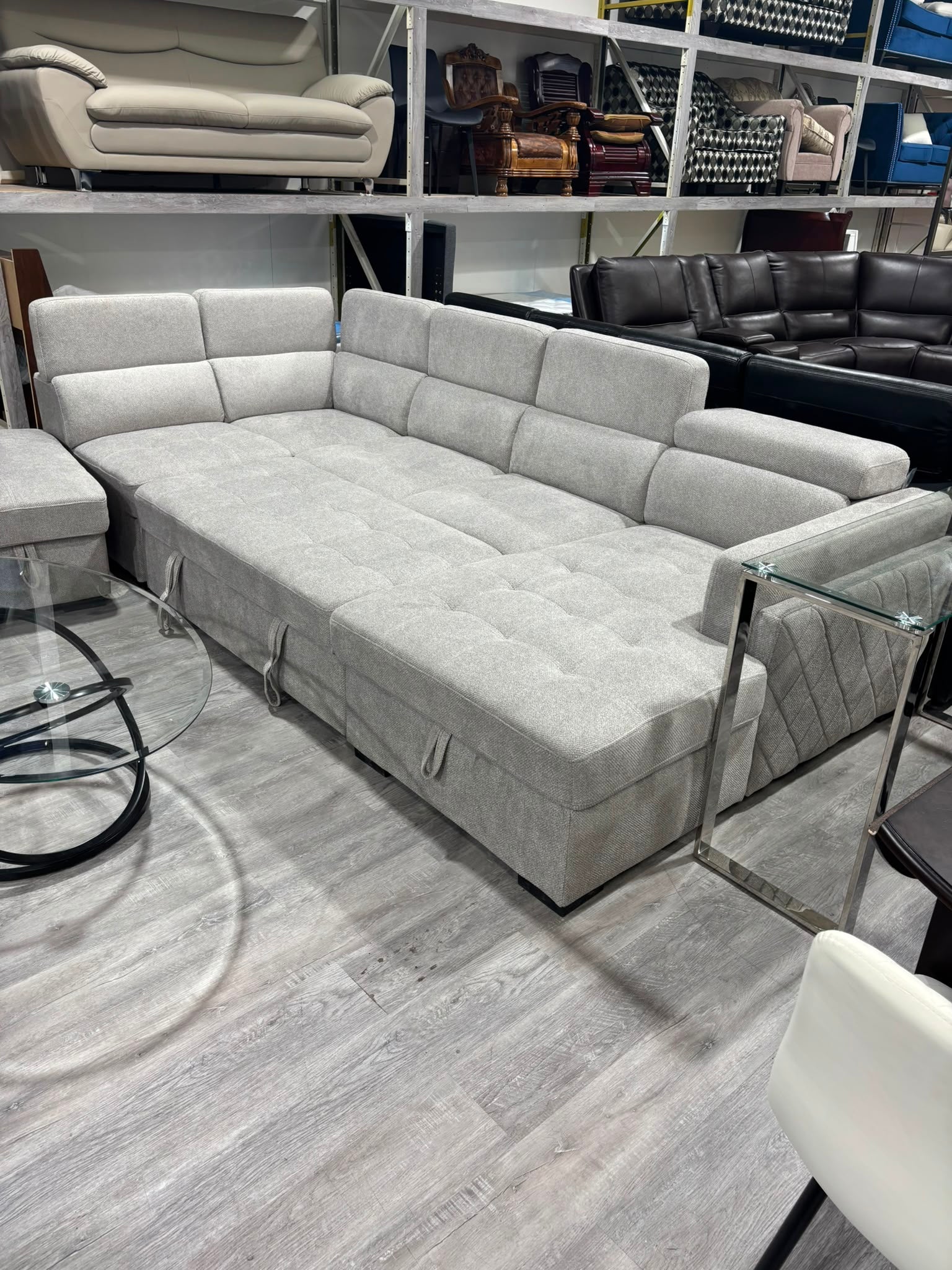 NKSFURSELECT6 Fabric sectional Sofa Bed