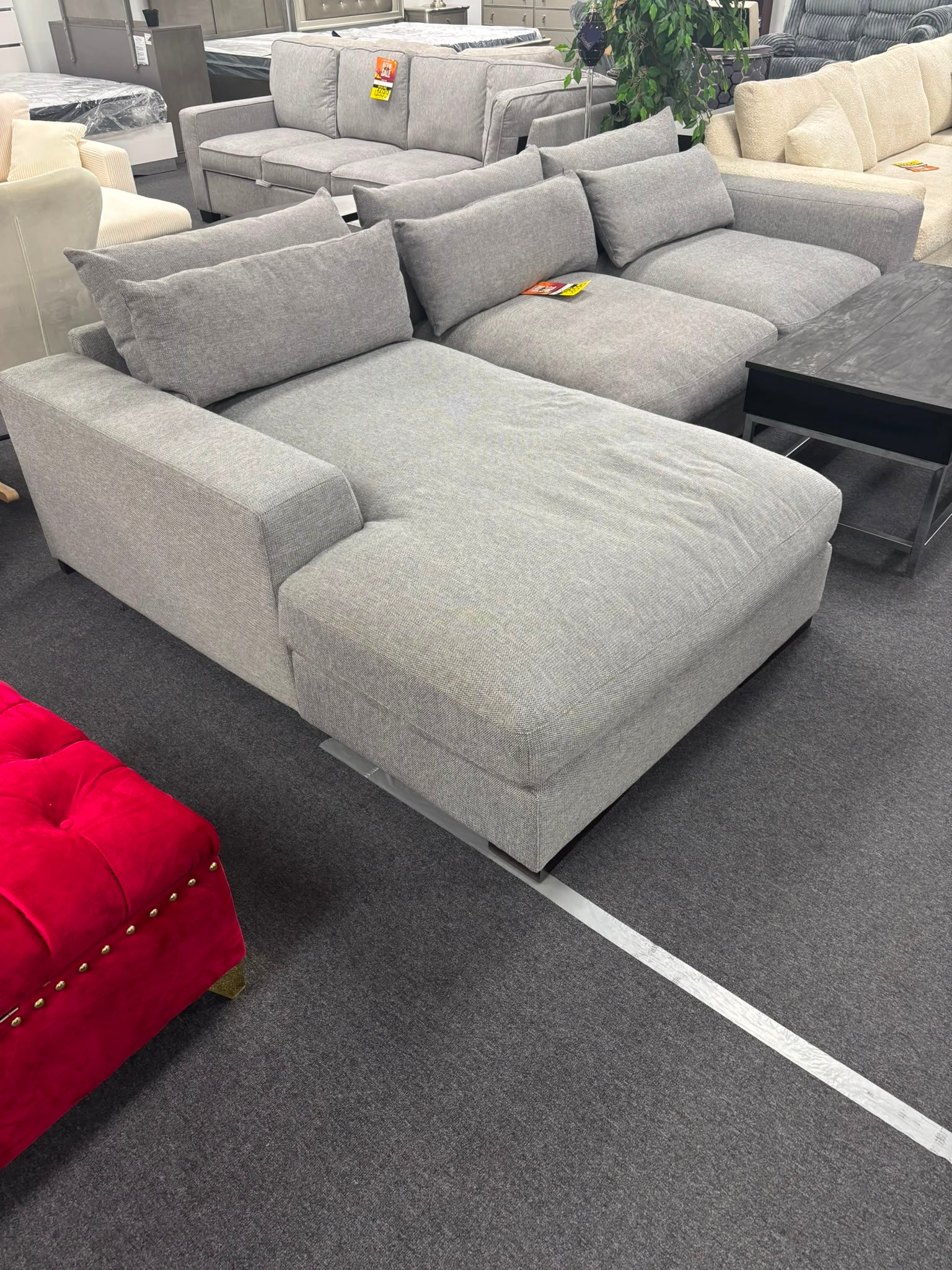 NKSDEST4 Fabric Sectional Sofa