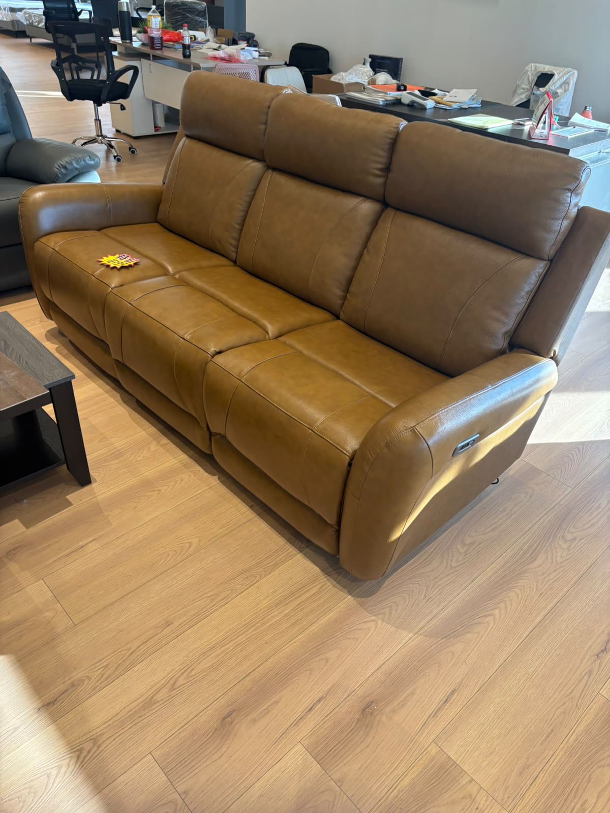NKSCANF3 Modern Leather Recliner Sofa & Love Seat