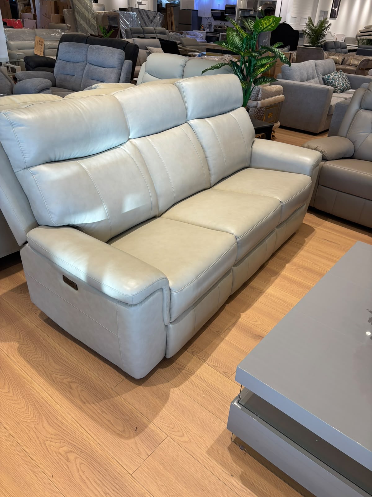 NKSCANF4 Modern Leather Recliner Sofa & Love Seat