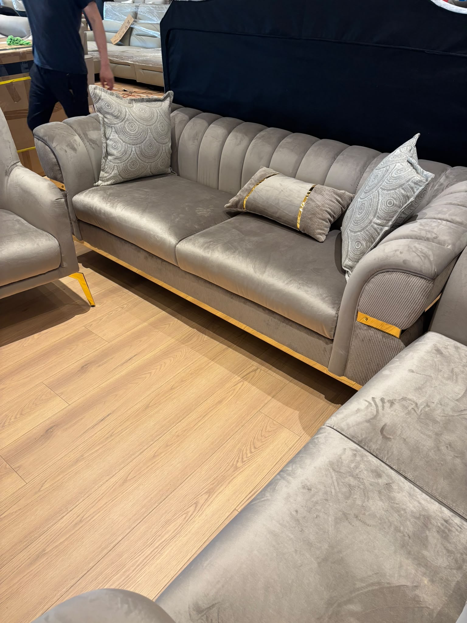 NKSCANF6 Fabric Sofa & Love Seat