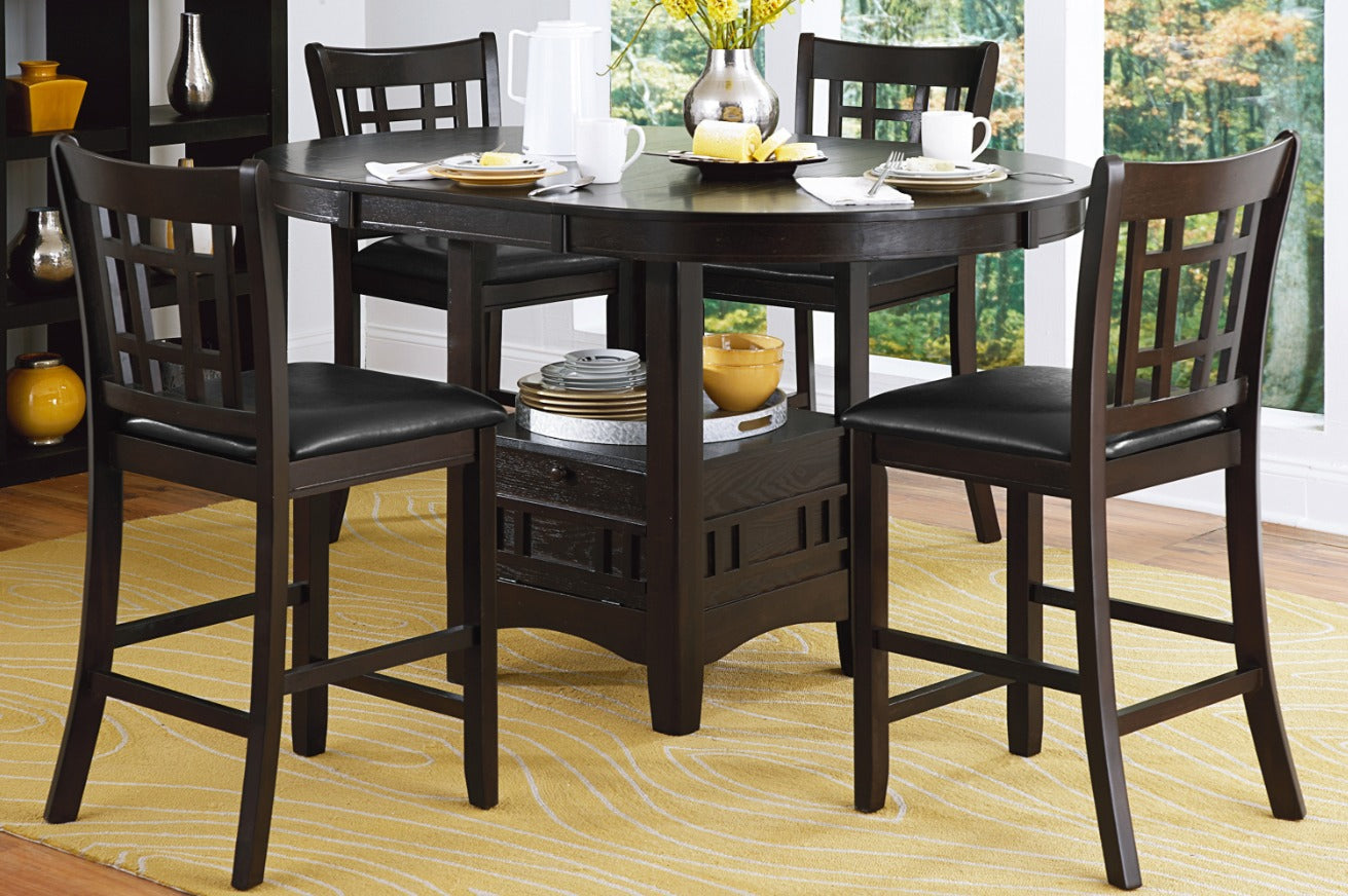 NKS2423MZ Dining Set , Table with butterfly extension leaf .