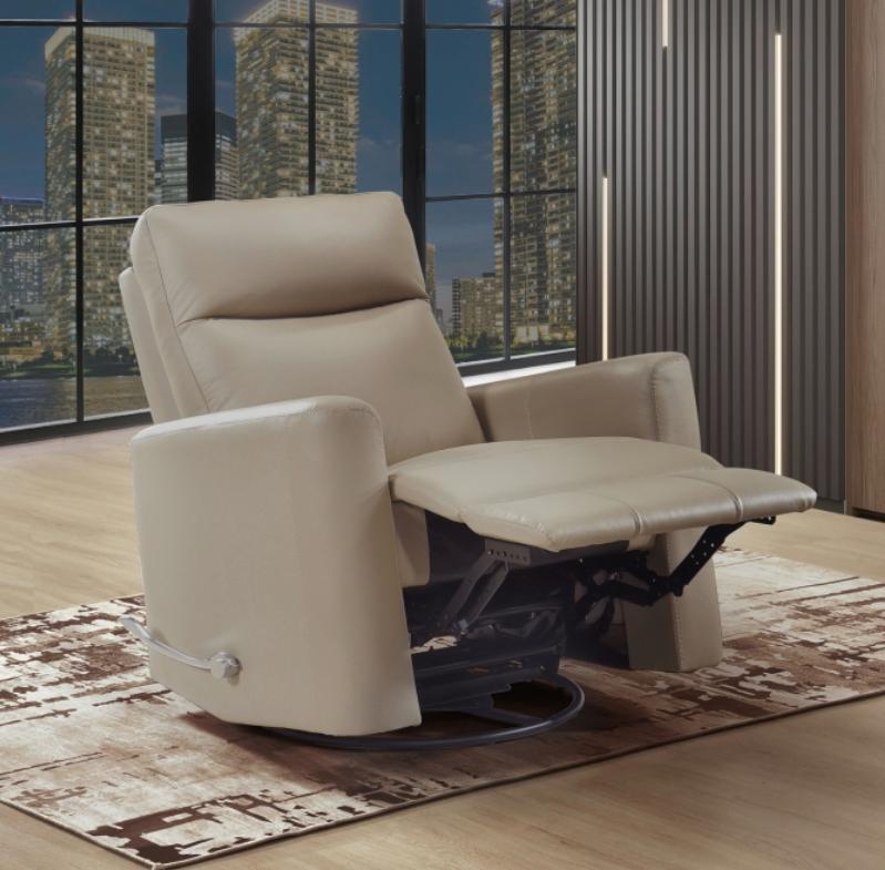 NKS9658LTE-1G  Swivel Glider Recliner in Leather