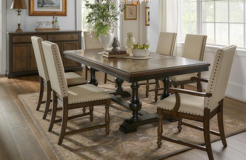NKS5703MZ Large Wooden Dining Set (Limited Stock)