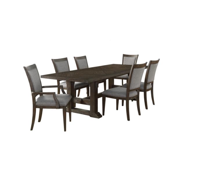 NKS5441MZ Large Extendable Wooden Dining Set with Server/Buffet