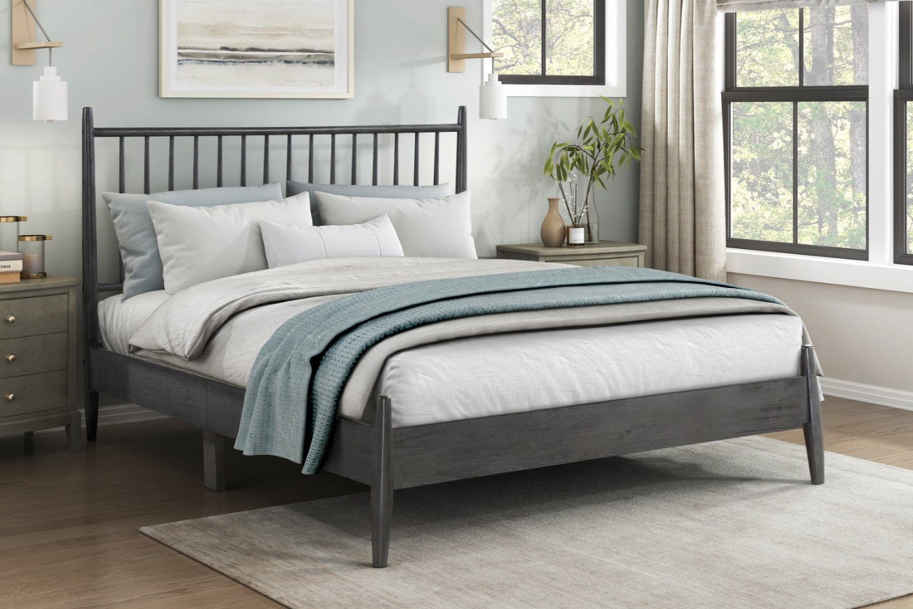 NKS1490GYMZ Contemporary Platform Beds  in Queen/Full/Single Sizes