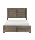 NKS1498GYMZ  Contemporary Wooden Queen Size Bed only and Mattress with Box Springs