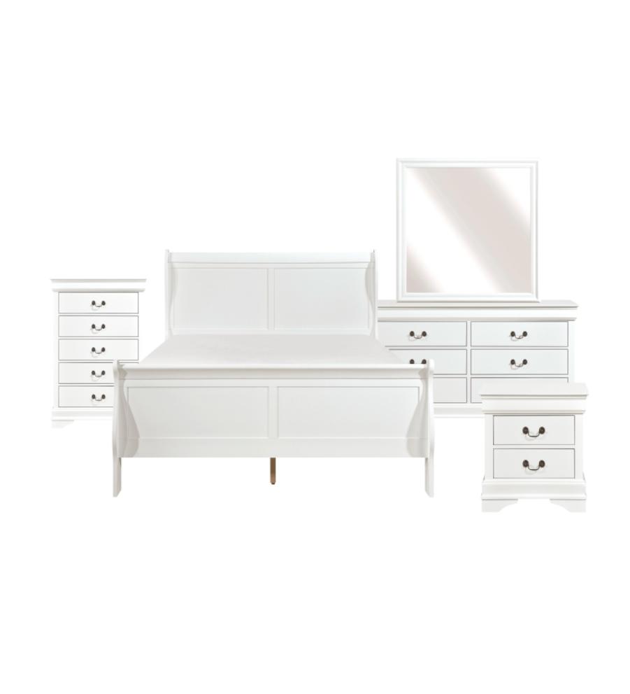 NKS2147W Bedroom Set (White Color)
