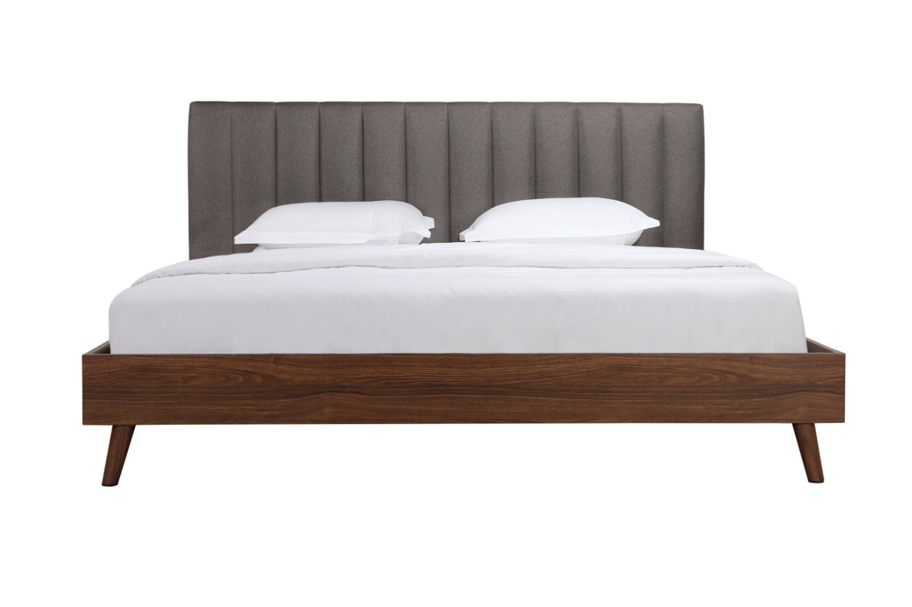 NKS5891GYMZ Fabric Platform Bed in Queen/Full/ King Sizes