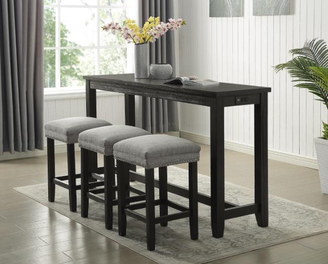 NKS5389MZ 4-piece Pack Counter Height Dinette Set