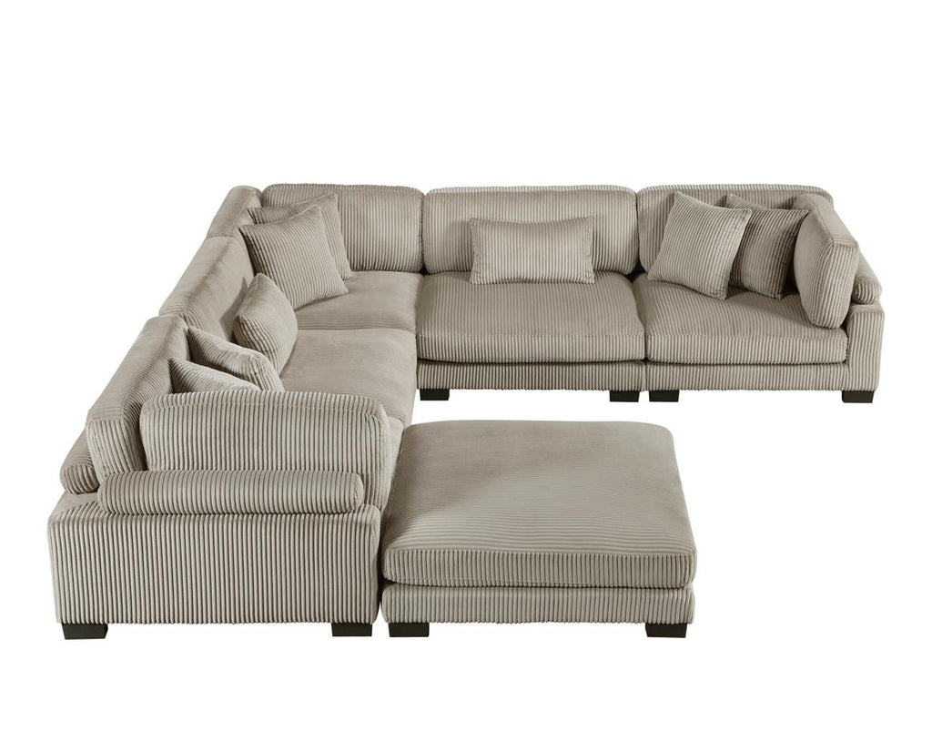 NKS8555GB*3CR2ACOMZ 6-Piece Modular Sectional with Ottoman