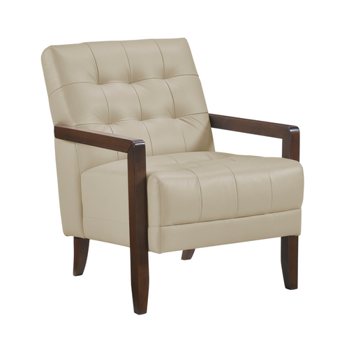 NKS1010BEG Leather Accent Chairs