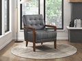 NKS1010DGY Leather Accent Chairs