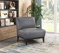 NKS1129DGY Leather Accent Chairs