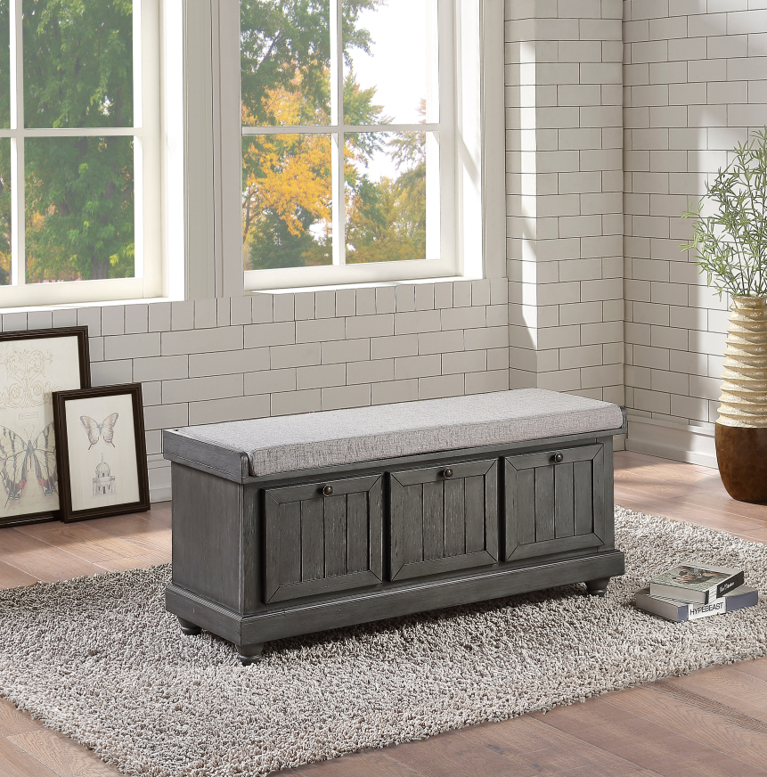 NKS4586DG Lift Top Storage Bench