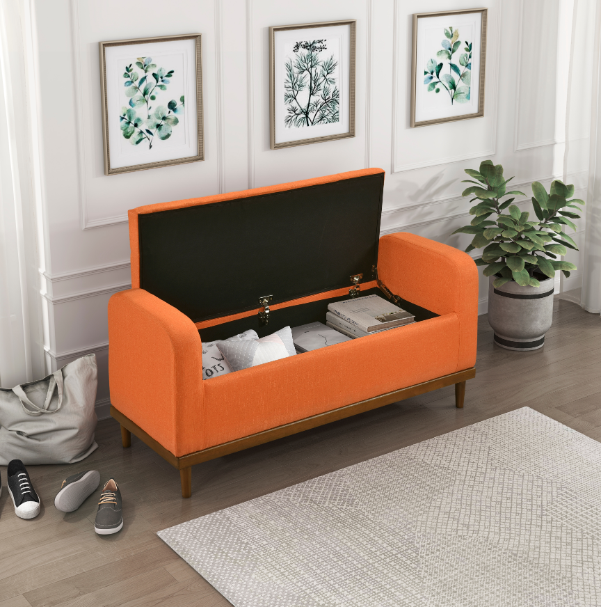 NKS4590RN Lift Top Storage Bench
