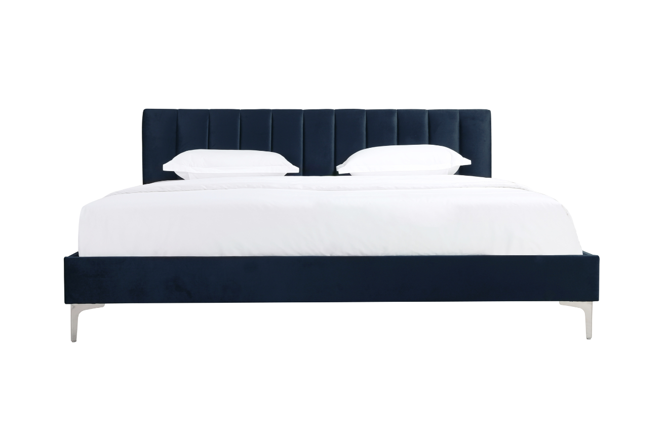 NKS5893NV Contemporary Platform Bed in Queen/ King Size in NV